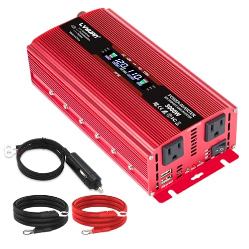Amazon.co.jp: LVYUAN インバーター 12V 定格 1500W 瞬間最大 3000W